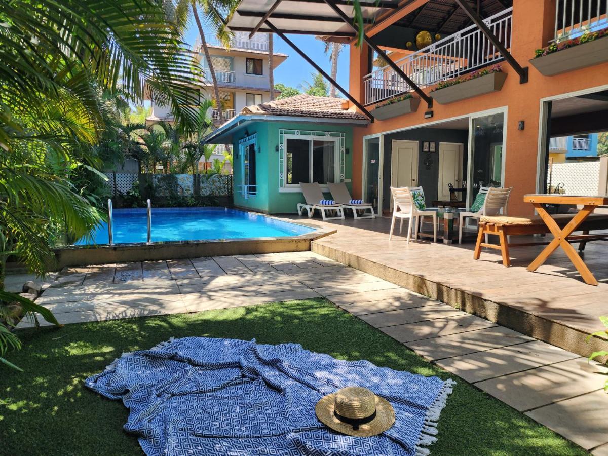 Beach 7 Mins Walk Luxury Villa Diva Calangute Exteriör bild